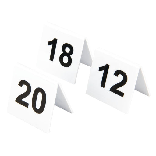 Plastic Table Numbers 11-20 Beaumont
