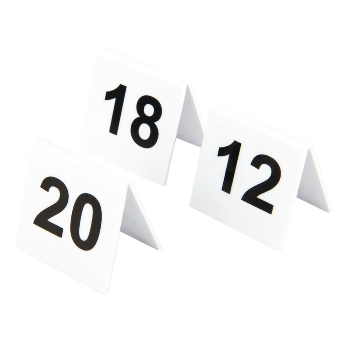 Plastic Table Numbers 11-20 Beaumont