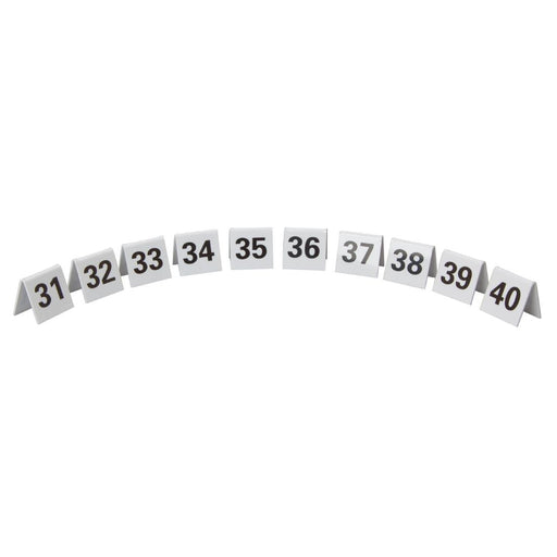 Contains table numbers 31-40