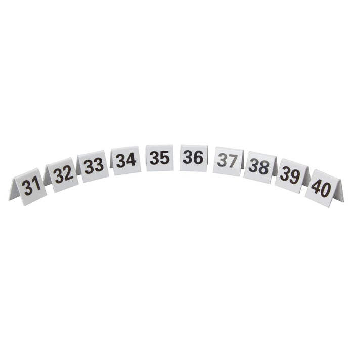 Contains table numbers 31-40