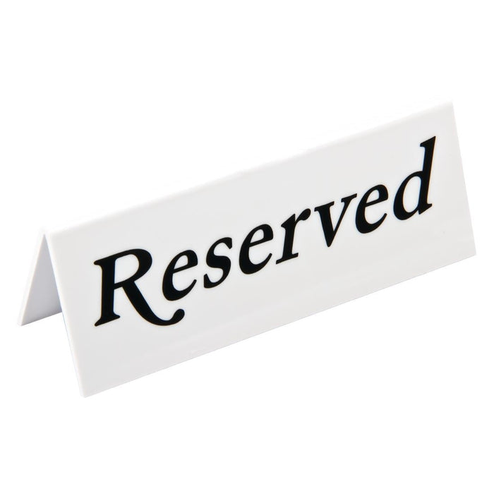Plastic Reserve Signs (10 Pack) Beaumont