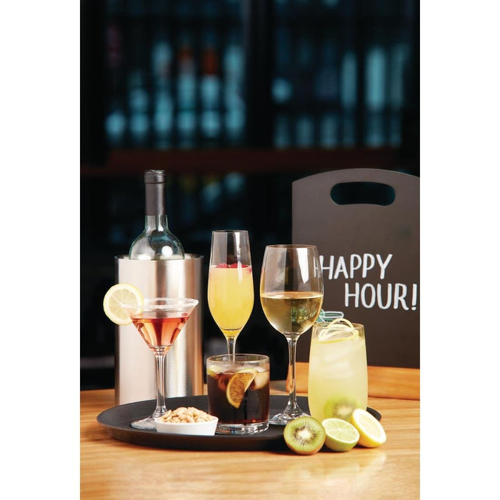 Olympia Rounded Crystal Hi Ball Glasses 390ml (6 Pack) Olympia