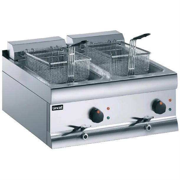 Lincat Twin Tank Twin Basket Countertop Electric Fryer - Refurbished Canmac Catering Equipment