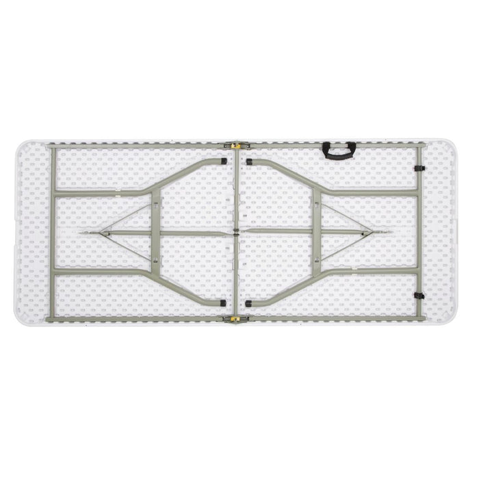 Bolero Rectangular Centre Folding Table 6ft White Bolero
