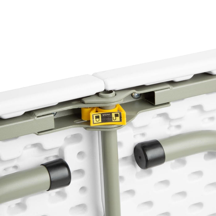 Bolero Rectangular Centre Folding Table 6ft White Bolero