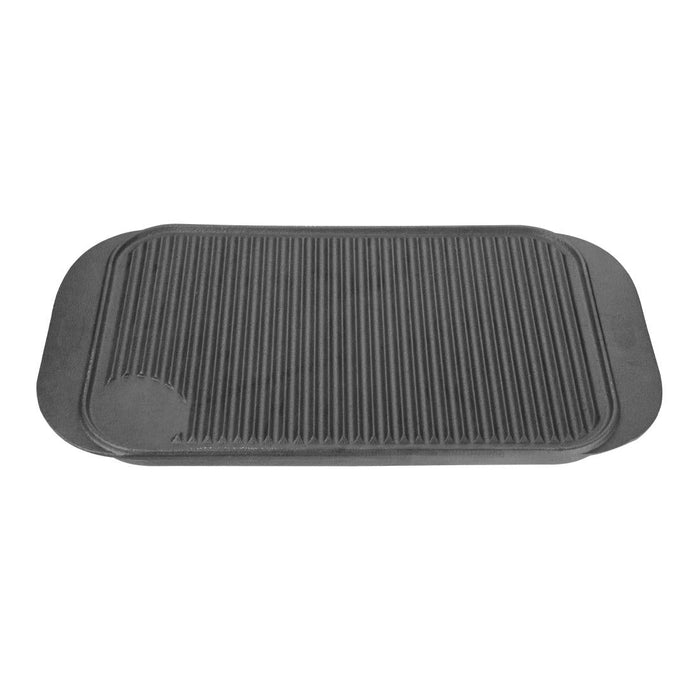 Vogue Reversible Cast Iron Double Griddle Pan 26cm Vogue
