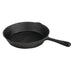 Vogue Round Cast Iron Ribbed Skillet Pan 26cm Vogue