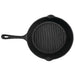 Vogue Round Cast Iron Ribbed Skillet Pan 26cm Vogue