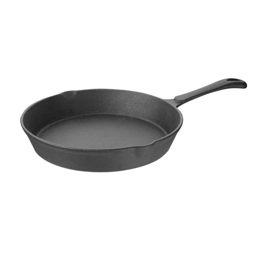 Vogue Round Cast Iron Skillet Pan 25cm Vogue