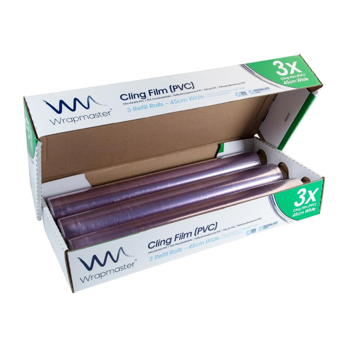 Wrapmaster Cling Film 460mm x 300m (3 Pack) Wrapmaster