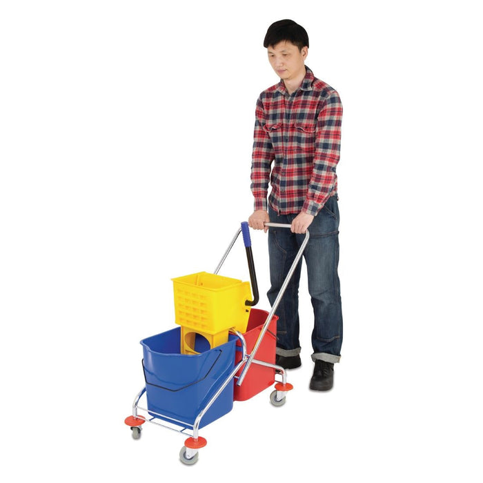 Jantex Dual Bucket Mop Wringer with Frame Jantex