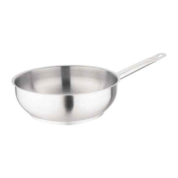 Vogue Stainless Steel Sauté Pan 24cm Vogue
