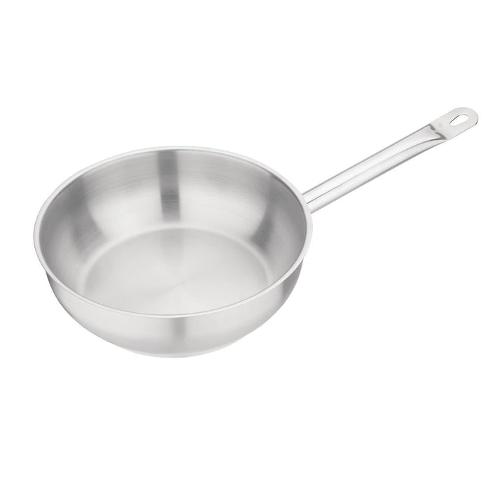 Vogue Stainless Steel Sauté Pan 24cm Vogue