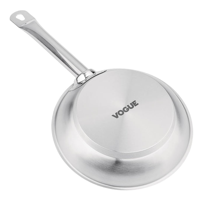 Vogue Stainless Steel Frying Pan 20cm Vogue