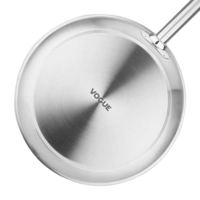 Vogue Stainless Steel Frying Pan 28cm Vogue
