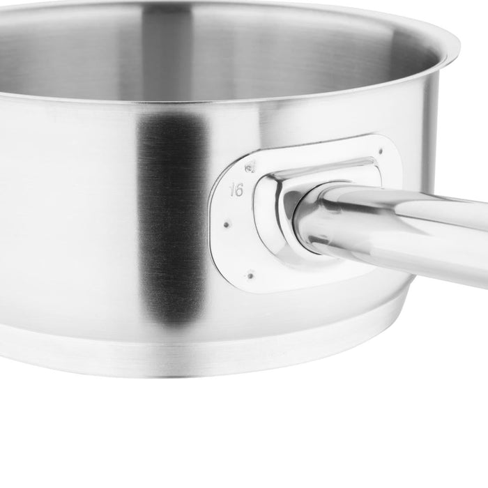 Vogue Stainless Steel Saucepan 16cm Vogue