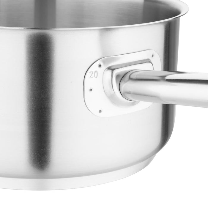 Vogue Stainless Steel Saucepan 20cm Vogue