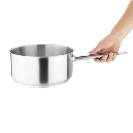 Vogue Stainless Steel Saucepan 24cm Vogue