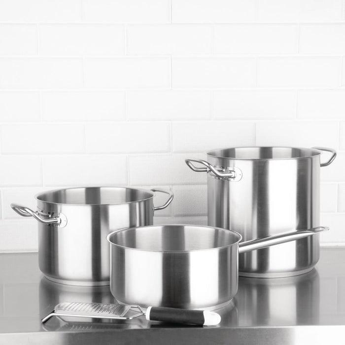 Vogue Stainless Steel Saucepan 24cm Vogue