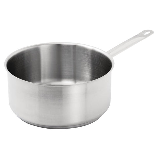Vogue Stainless Steel Saucepan With Lid 24cm Vogue