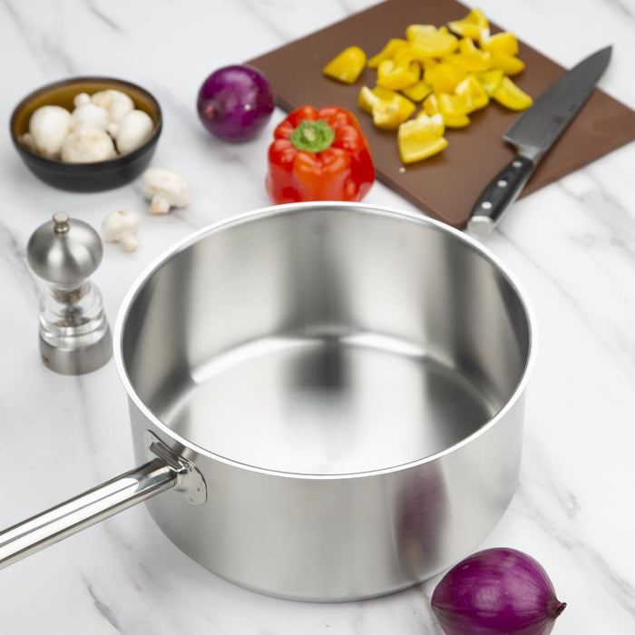 Vogue Stainless Steel Saucepan 28cm Vogue