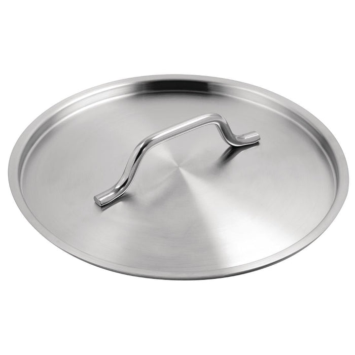 Vogue Stainless Steel Saucepan With Lid 24cm Vogue