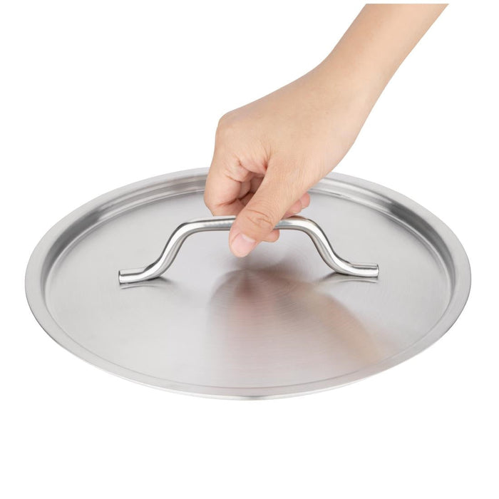Vogue Stainless Steel Saucepan Lid 24cm Vogue