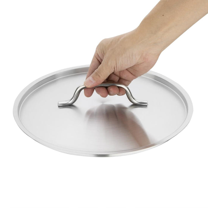 Vogue Stainless Steel Saucepan Lid 28cm Vogue