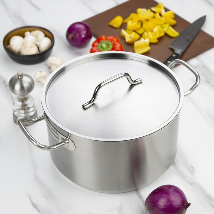 Vogue Stainless Steel Saucepan Lid 28cm Vogue