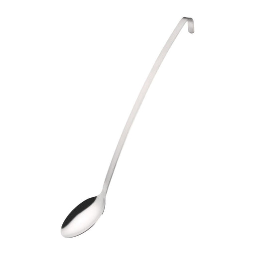 Stainless steel. Length: 470mm. Hooked handle.