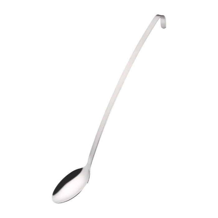 Stainless steel. Length: 470mm. Hooked handle.