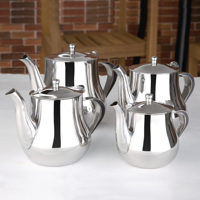 Olympia Arabian Stainless Steel Teapot 1Ltr Olympia