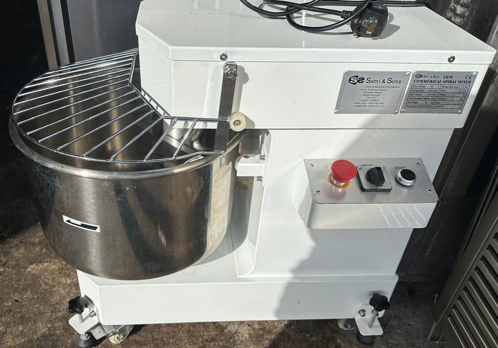 Commercial Spiral Dough Mixer Machine 30L - Refurbished Canmac Catering Equipment
