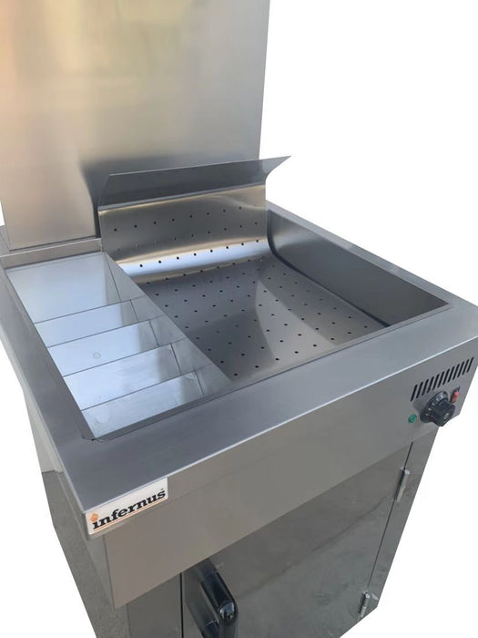 Infernus Freestanding Chip Scuttle with Bag Station Canmac Catering Equipment