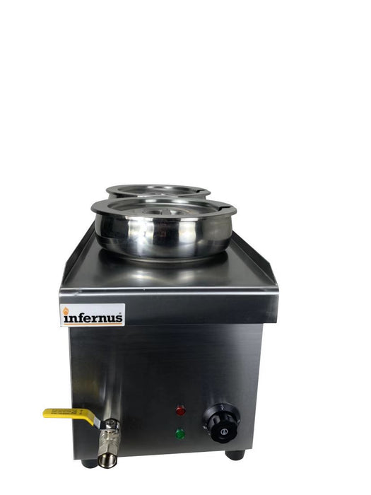 Infernus Electric Round Pot Bain Marie – 2 x 7L Pots