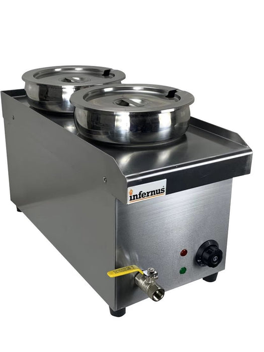 Infernus Electric Round Pot Bain Marie – 2 x 7L Pots