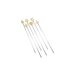 Kebab Shish-Skewer | Fancy (Motif) | Stainless Steel | 0.5 cm x 45 cm | Pack Of 30