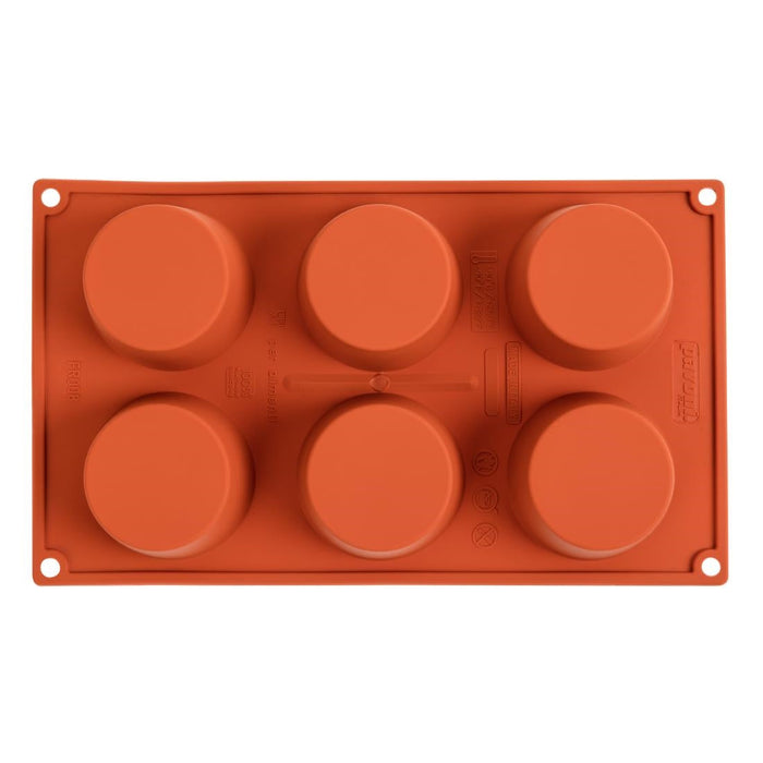 Pavoni Formaflex Silicone Muffin Mould 6 Cup Pavoni
