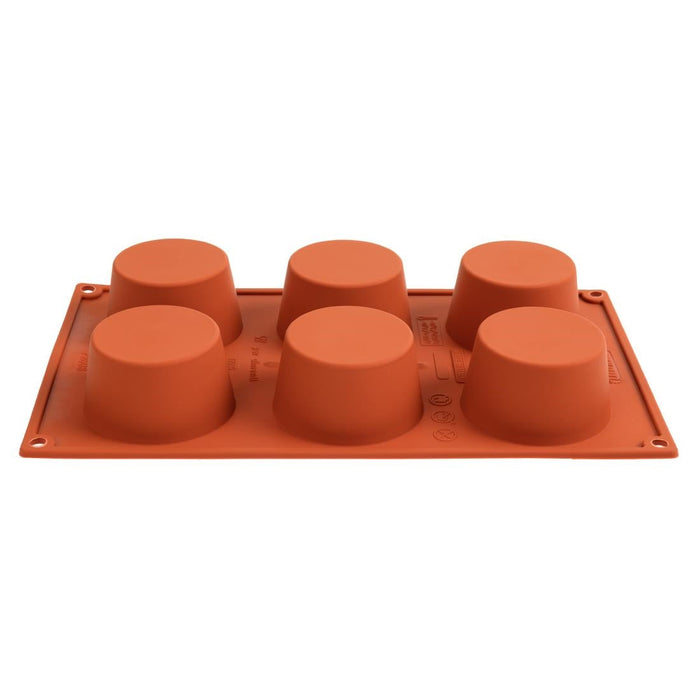 Pavoni Formaflex Silicone Muffin Mould 6 Cup Pavoni