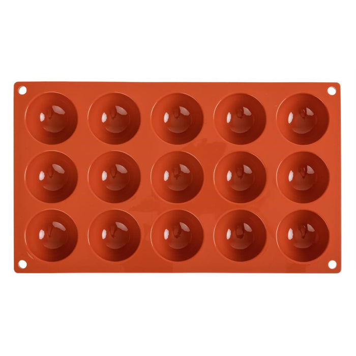 Pavoni Formaflex Silicone Half Sphere Mould 15 Cup Pavoni