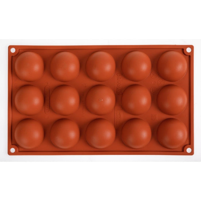 Pavoni Formaflex Silicone Half Sphere Mould 15 Cup Pavoni