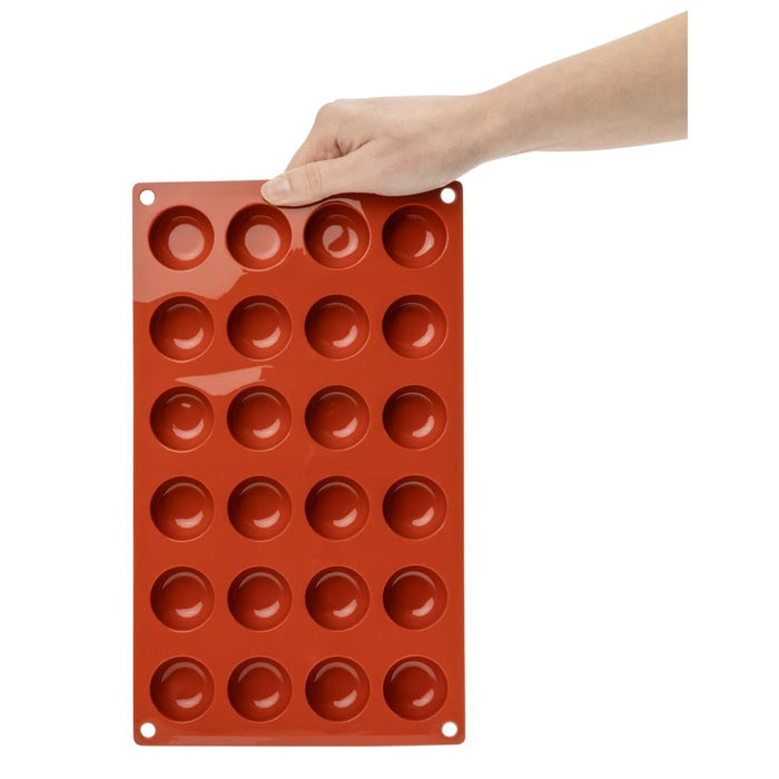 Pavoni Formaflex Silicone Pomponette Mould 24 Cup Pavoni