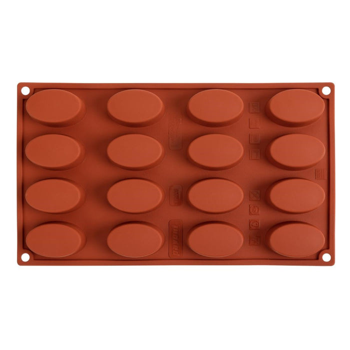 Pavoni Formaflex Silicone Oval Mould 16 Cup Pavoni