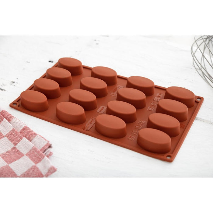 Pavoni Formaflex Silicone Oval Mould 16 Cup Pavoni