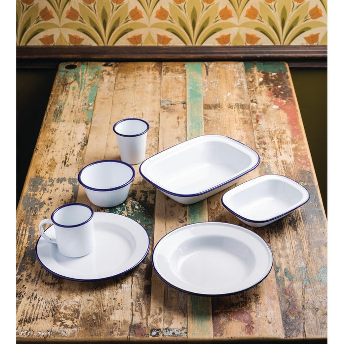 Olympia Enamel Dinner Plates 300mm (6 Pack) Olympia