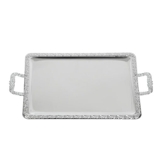 APS Stainless Steel Rectangular Handled Service Tray 600mm APS