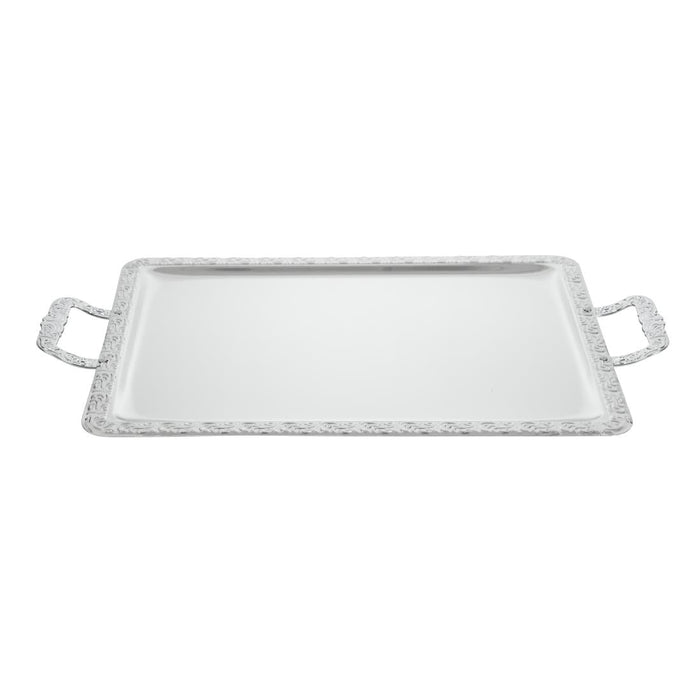 APS Stainless Steel Rectangular Handled Service Tray 600mm APS
