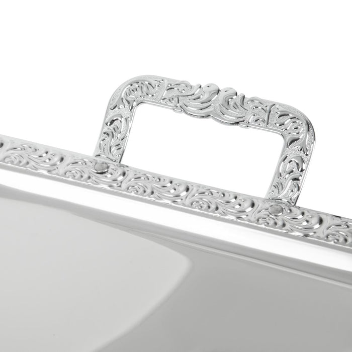 APS Stainless Steel Rectangular Handled Service Tray 600mm APS
