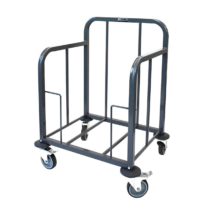 Material: Epoxy coated steel. Size: 840(H) x 625(W) x 495(D)mm. Capacity: 100 trays / 60kg