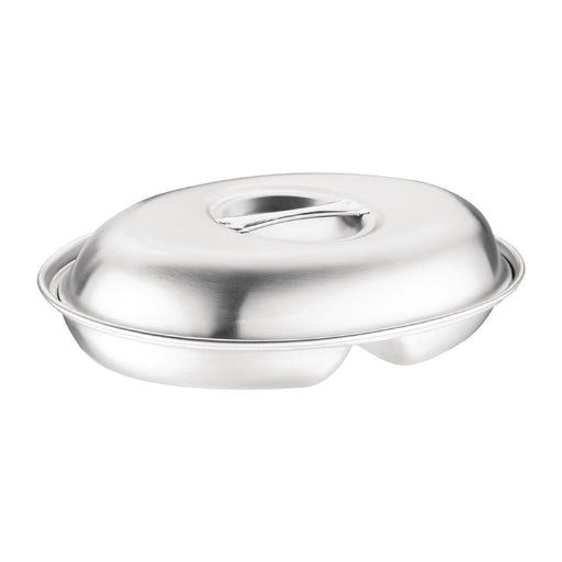 Olympia Oval Vegetable Dish Two Compartments 200mm Olympia